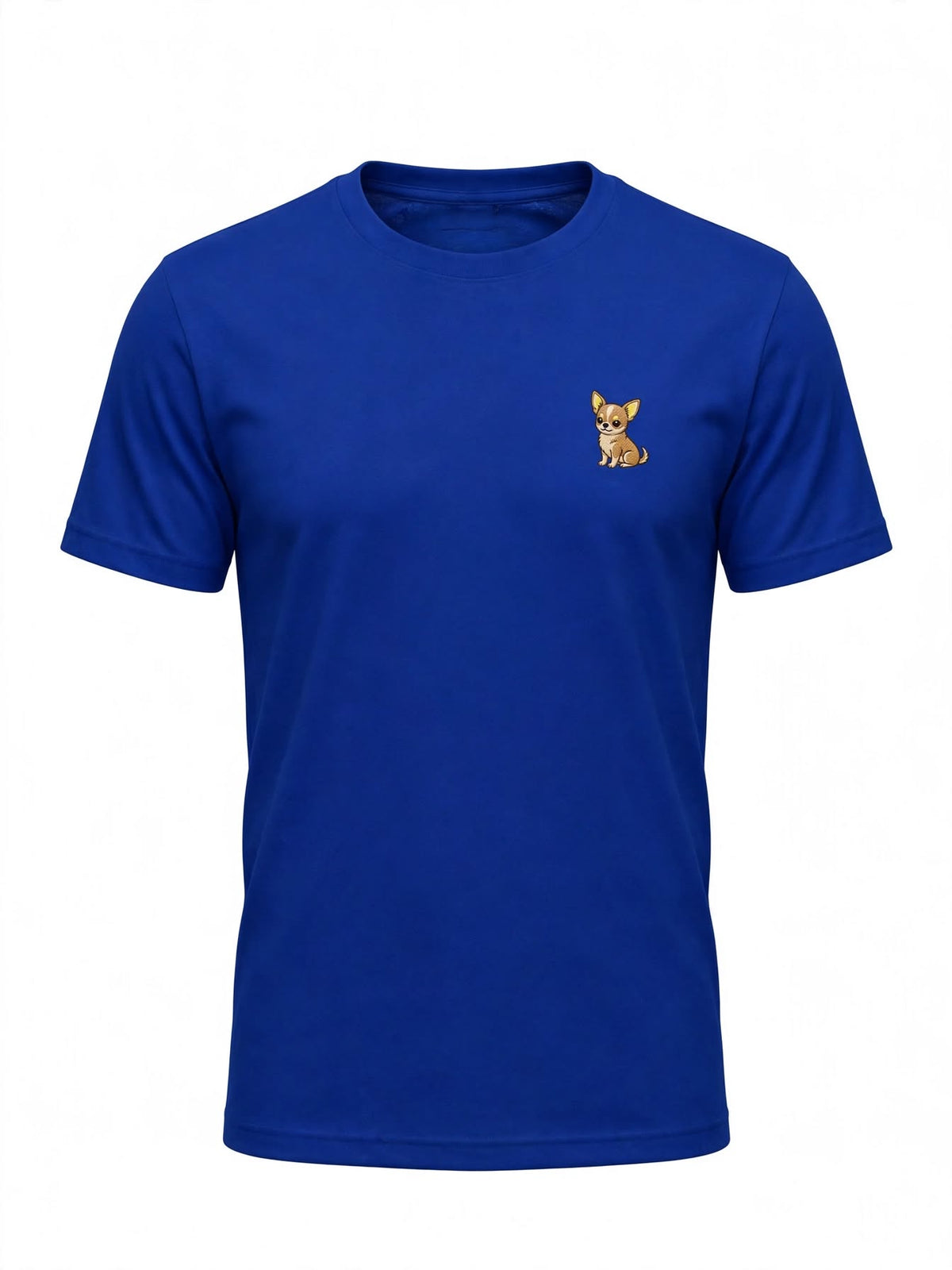Camiseta Azul Rey para Hombre – Chihuahua Bordado