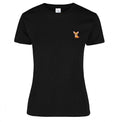 Camiseta Negra para Mujer – Chihuahua Bordado