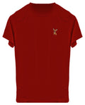 Camiseta Roja para Hombre – Chihuahua Bordado