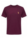 Camiseta Vino Tinto para Hombre – Chihuahua Bordado