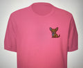 Camiseta Premium Unisex Manga Corta Rosada Chihuahua Clothing Brand