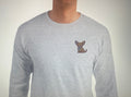 Camiseta Manga Larga Gris Chihuahua Clothing Brand