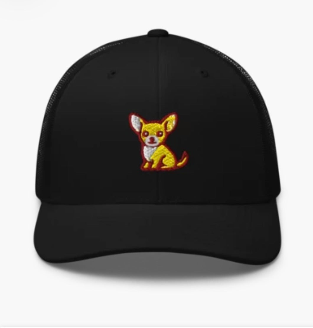 Gorra Retro Negra Chihuahua Clothing Brand
